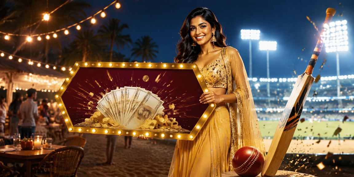 Indian cricket fan celebrating and betting on sports